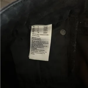 American Eagle Black High Rise Mini Jean Skirt - 6S thumbnail 6