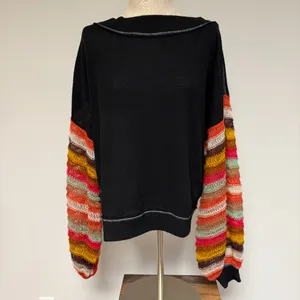 We The Free Free People Cha Cha Balloon-Sleeve Sweater thumbnail 2