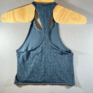 976 | Gymshark Honeycomb Geometric Racerback Cropped Tank Top Teal Blue Womens S thumbnail 2