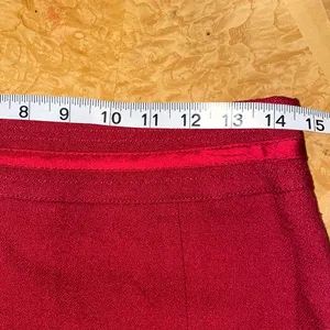 White House Black Market Vibrant Red Wool Blend Pencil Skirt Size 6 Like New thumbnail 4