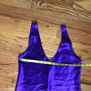 Fredricks of Hollywood vintage satin purple slip thumbnail 7