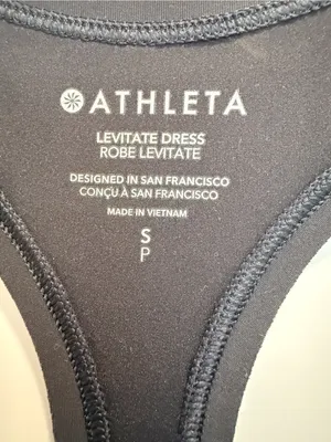 ATHLETA Levitate Dress in Black size Small Mini‎ Tennis Prep Athletic thumbnail 6