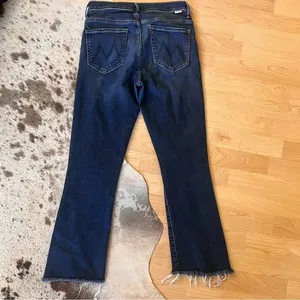 MOTHER The Insider Crop Step Fray‎ In Teaming Up Jeans Size 26 Boot Cut thumbnail 14