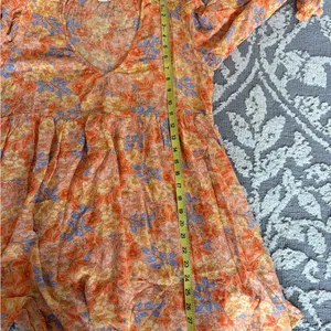 Billabong Mini Babydoll Dress Women’s Size Large Coquette Whimsical Floral X7 thumbnail 7