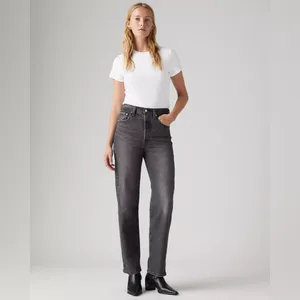 Levi’s Ribcage Straight‎ Ankle Jeans in Well Worn Black Size 26 thumbnail 10