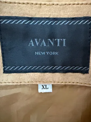 Avanti New York Embroidered Suede Jacket Birds Flowers Brown women’s size XL(C64 thumbnail 10