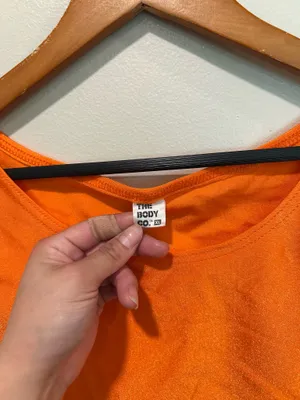 Retro orange crop top Size XL thumbnail 5