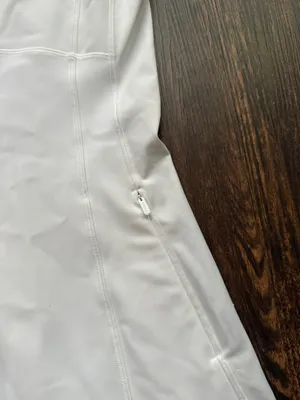 Athleta Levitate Dress Womens Small White Racerback Tennis Golf Zip Pockets thumbnail 5