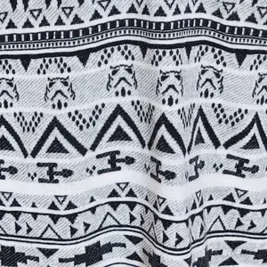 Star Wars Black and White Print Baseball Tee Size Medium Women's Star Wars Top thumbnail 3