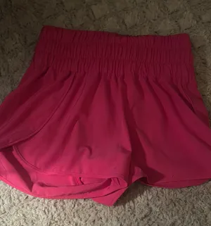 Pink Athletic High Waisted Shorts thumbnail 2