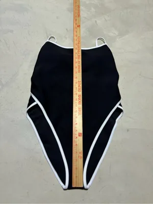 Victoria’s secret NWT archives Black One-Piece Swim Suit cheeky large MSRP$80 thumbnail 5