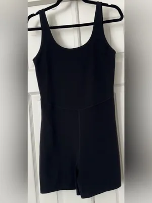 Aritzia TNA TnaBUTTER Sway Romper black size large thumbnail 4