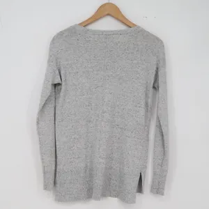 Banana Republic Sweater Womens XS Pullover Gray Marled Side Slit Excellent thumbnail 4