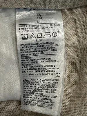 Old navy high rise flax linen blend shorts size xlarge. thumbnail 4