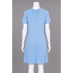 Ekouaer Button Back Dress‎ Athleisure Beach Coastal Chic Size L thumbnail 2