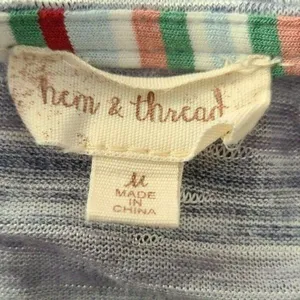 Hem and Thread Top Cotton Blend Silver Gray‎ Medium thumbnail 5