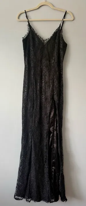 Showpo Black Lace Maxi Dress thumbnail 1