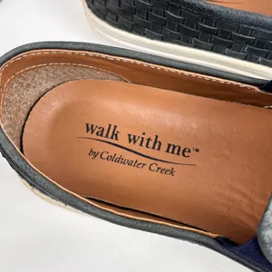 “Walk with Me" by Coldwater Creek woven leather slip-on loafers Size 8.5 thumbnail 9