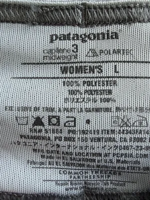 Patagonia Capilene 3 Midweight Polartec Pants Leggings Base Layer Gray Large thumbnail 4