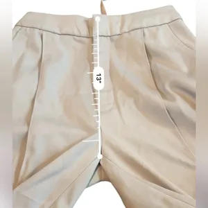 House of CB NWT Pleated Wide‎ Leg Dress Pants Women’s Size XS Beige Cream High thumbnail 10