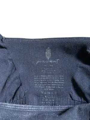 Free People Good Karma Bra Top Gray Athleisure Activewear Casual Beach Summer thumbnail 3