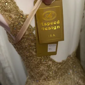 Aspeed Gold Lace Prom Festive Dress thumbnail 2