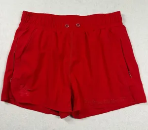 YoungLA Women’s Red Stay Focused Stay Motivated Gym Workout Shorts Medium thumbnail 1