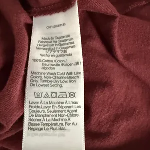 Madewell Long Sleeve‎ V Neck Maroon Shirt Size Medium thumbnail 9