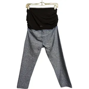 Beyond Yoga Beyond The Bump Blue Maternity Leggings Stretch Full Panel Size L thumbnail 2