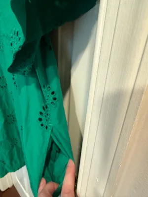 Green Eyelet Mini Dress by Free Assembly thumbnail 6