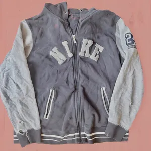 Vintage Y2K Nike Cotton Distressed Hooded Zip-Up Jacket thumbnail 1
