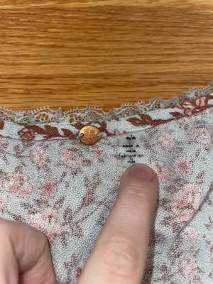 Free people blue floral crop top! thumbnail 2