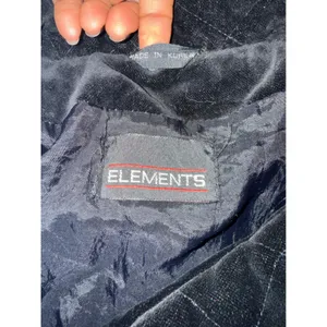 Vtg ELEMENTS Y2K Velvet Quilted Jacket Abstract Print Size L oversized thumbnail 6