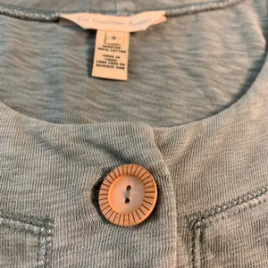 The Territory Ahead Sage Green Cotton Button Front Midi‎ Dress Women's Size S thumbnail 5