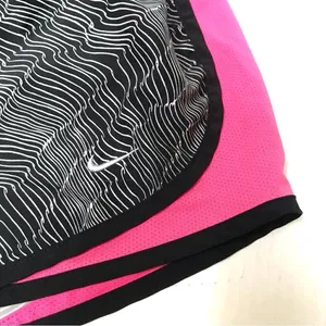 Nike dry fit‎ black squiggle & hot pink athletic running shorts S/M thumbnail 4