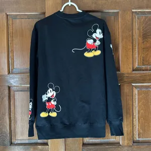 Walt‎ Disney World Mickey Mouse Expressions Sweatshirt Black Crewneck Small thumbnail 5