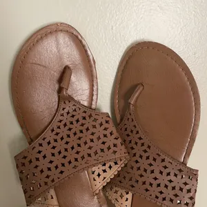 New York & Company Brown Slip On Sandals Size 8.5 thumbnail 3