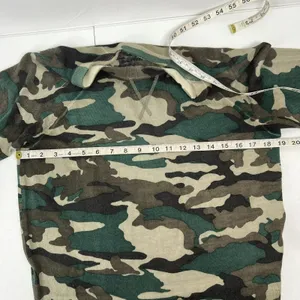 J.Crew S Sweater Merino Wool Camo Crewneck K1279 Green Brown Long Sleeve Raglan thumbnail 14