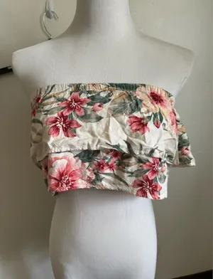 American Eagle floral Bandeau top! thumbnail 1