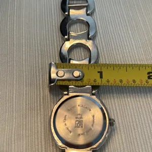 New York and Company Silver Tone Linked Quartz Watch thumbnail 4