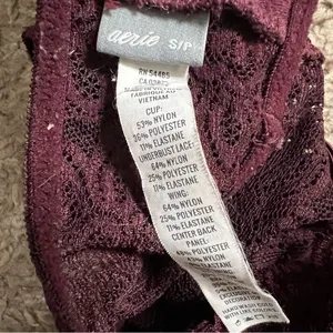 Aerie Plum Purple Desert Lace Racerback Bralette Size Small 2862 thumbnail 6