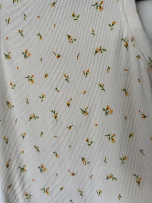 SKIMS Sleeveless White Dress with Gold Dot Pattern thumbnail 6