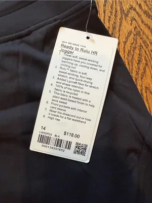 Lululemon Ready to Rulu HR Jogger with Drawstring thumbnail 2