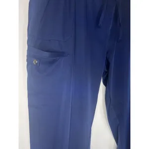HH Works Healing Hands Women's Jogger Cargo Pants Scrubs Size 1X Petite Navy thumbnail 4
