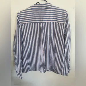 Croft & Barrow Striped Blue and White Women’s Button-Up Shirt thumbnail 2