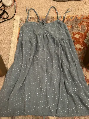 PacSun Blue Polka Dot Mini Dress thumbnail 1
