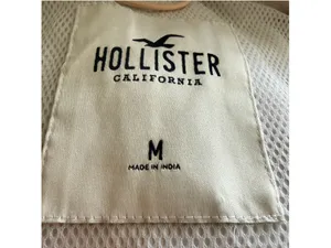Hollister windbreaker jacket peach hoodie zip mock neck activewear outerwear M thumbnail 8