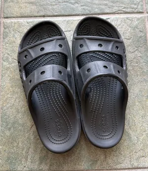 Crocs Black Slip-On Sandals, size 6 thumbnail 1