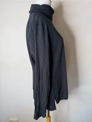 Madewell Black Whisper Cotton Turtleneck thumbnail 6