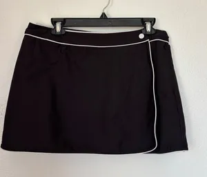Vintage 90s Y2K Black and White Wrap Skirt thumbnail 1